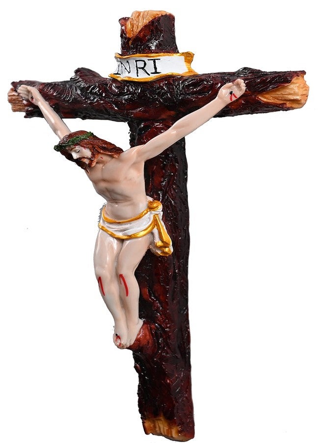 KariGhar Crucifix/Jesus Christ/Cross Jesus/Crucified Jesus Idol for Home/Living Room/Prayer Room/Gifting (Multi Colour,2.5X6.7X11.5 inches) A0019 - Image 4
